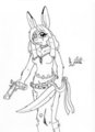 Giselle the pirate captain by GabbyKoopa