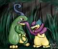 Along came a Politoed ( commission ) by feathers