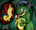Along came a Politoed 3 ( commission ) by feathers
