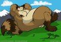 Relaxing Macro Raccoon by Cooner, colored by me