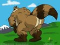 Rumptastic Raccoon by Cooner, colored by me