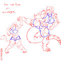 Roze and Risew for Werewolfgene by adagadeprata