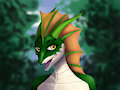 My character in forest