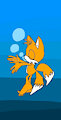 Fox in the ocean by Fansofan