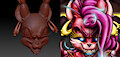 Demon Lizzy Model W.I.P 2 by HappyAnthro