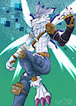 Weregarurumon by TheOracleFolf