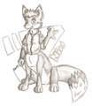Nish the brown foxtaur by Nisharu