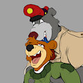 Don't eat me, papa bear! by ArtieTheArtBull