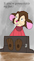 Fievel in the Stocks