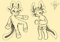 axolotls doodles by angeliimp