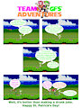 Team GFs' Adventures - St. Patrick's Day Comic by AngelCam7