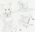 tiger girl sketches by Tatra