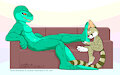 Javi worships Olive's feet (gif) by DrJavi