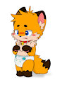 Fox In Pampers Diaper/穿帮宝适纸尿裤的狐狸 by AFoxNamedFox