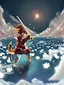 Battle in the Lotus Sea by Elesh