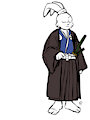 Usagi in hakama by Ruran