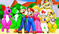 Mario n Pals by RoyThePichu