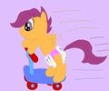 Scootin' Scootaloo by KeyLime