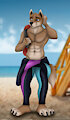 Surfer Wolf