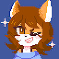 Fox GF but she's pixelated