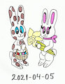 Easter with Spotty and Rosie