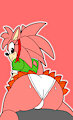Classic Amy Rose Big Butt 🍑🍑 by JamesHedgehog