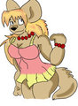 Anthro Lady  by Cranberrykitten