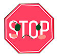 Kawaii Stop Sign