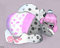 Happy diapered Kitten