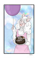 Birthday gift Maci with cake by Kakuyon