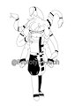 Katari the Gorgon - Lineart