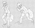 Anya Sketches by FlailingFox