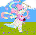 Ribbon dancing Speckles -By NazzNikoNanuke-