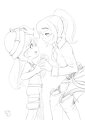 Lunch time with Riko and Sasha by ReddishFox