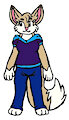 Animaniacs OC-Sami Foxxe (Two-Legged)