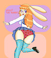Commission 36: Violet the bunny by JavithecyborgGX20