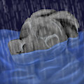 Almost drowning