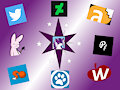 Social Media Contacts V.3 by kingduskstripe