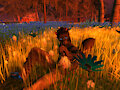Relaxing in the flowers by alexmoon