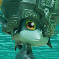 [3D] Midna showing her back underwater by kuby64