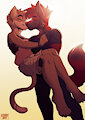 Uplifting kiss by DualSwordsmanTenyo