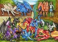 Dragon cook out~ by IrritatedCharizard