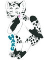 Haku Panther's chibi badge