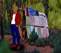 Gift from Dragonzero - Moyo Standing Near a Shed