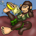 Good with her toes