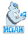 Sticker portrait - Noah The Fluffy Folf by AnderBloodEyes