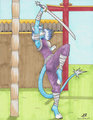 Emira takes a swing - Gift by GoliathWildcat