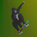 Skating Gorilla Grab by squishyPlop
