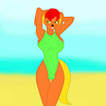 A beach day 2(by Dragonzero)