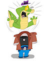 Brok jump out of his clothes